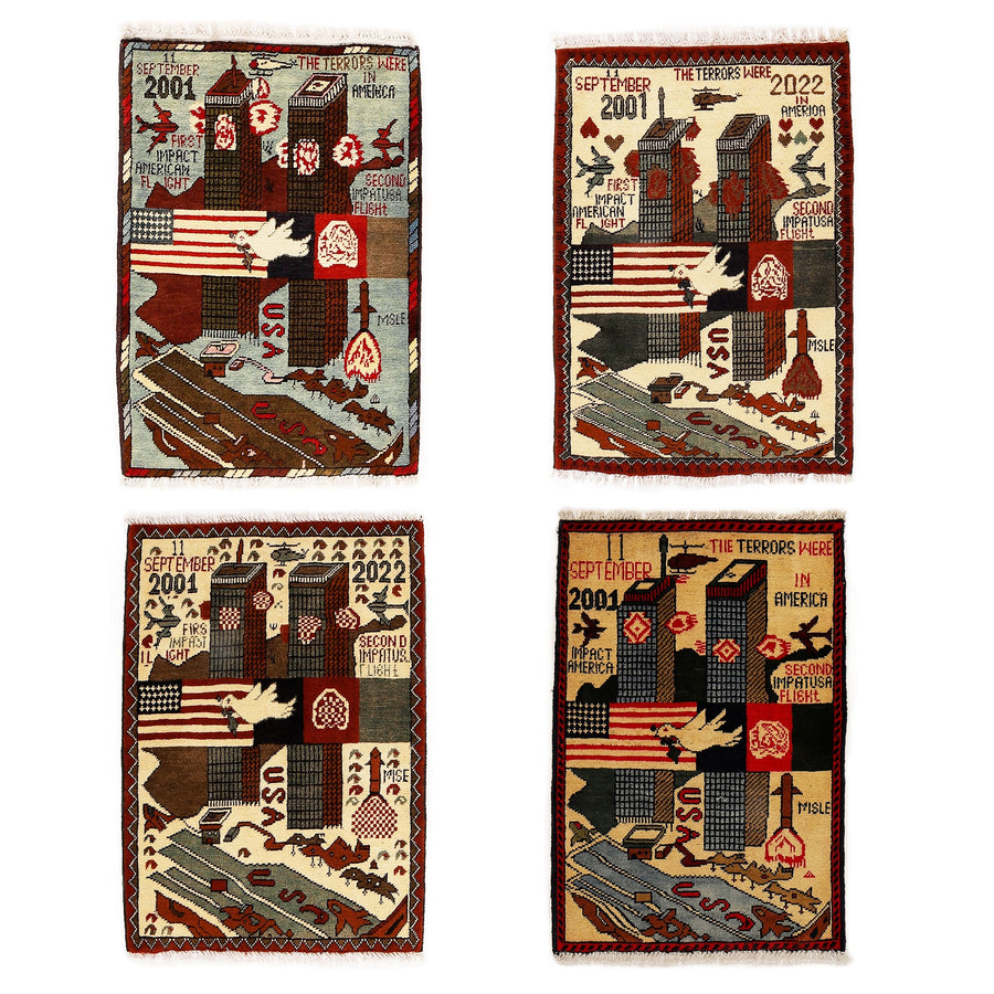 Terrorist Rugs Afghan 9/11 Pattern War Rugs – KommandoStore