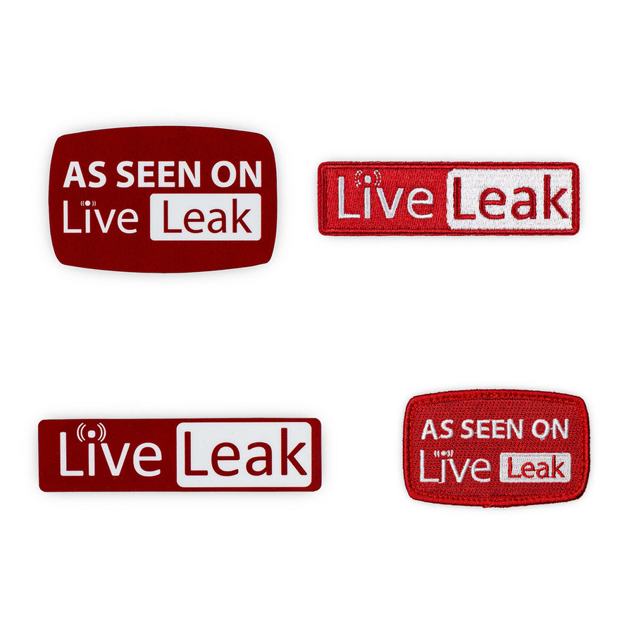 Leackers Sticker LiveLeak Patch & Sticker Bundle – KommandoStore