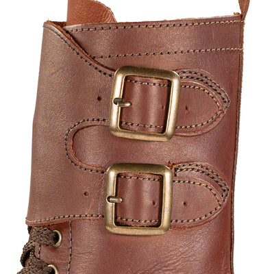 Full Combat Waxi Boot, Cognac Brown
