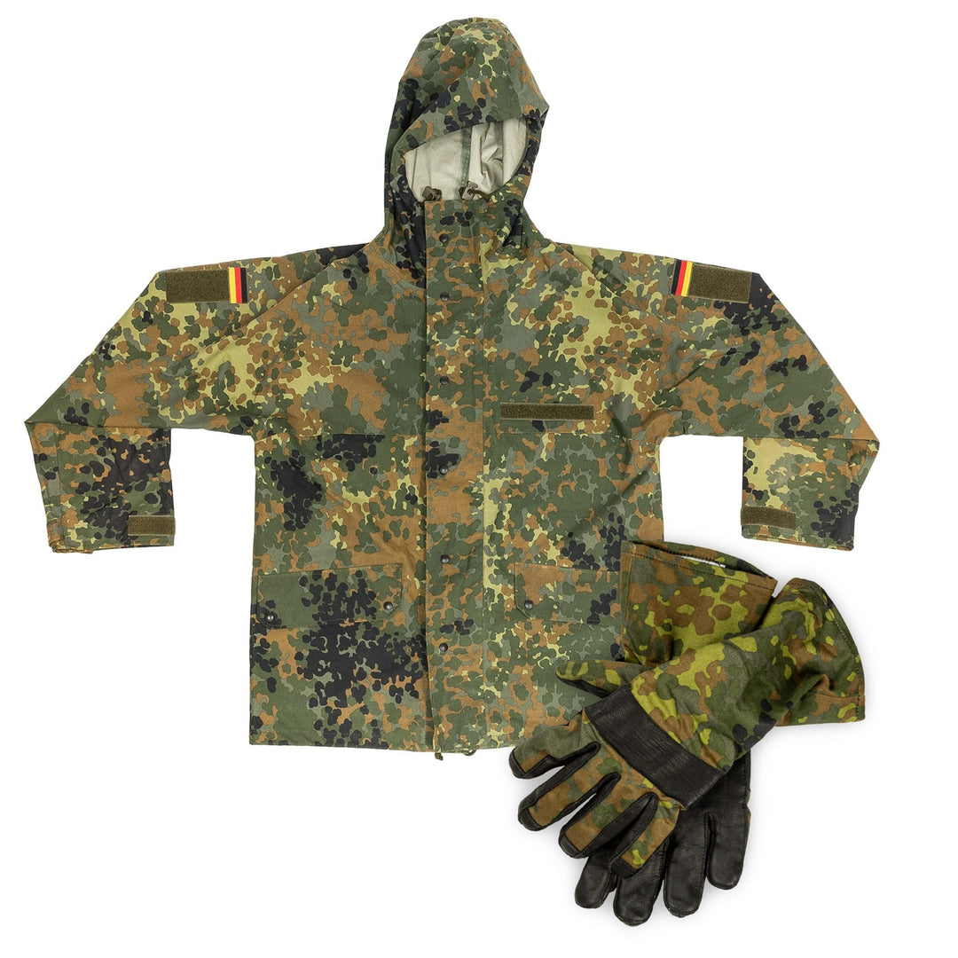 Flecktarn Hardshell and Combat Glove Bundle