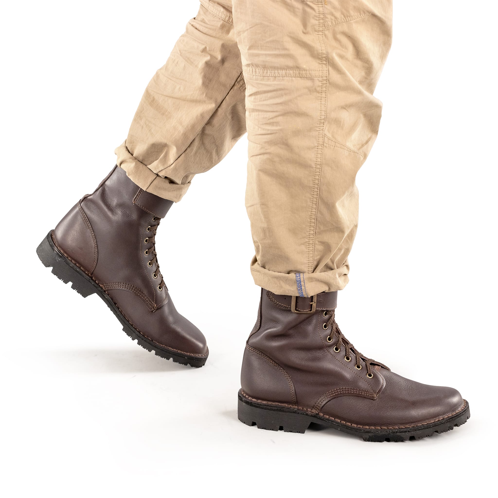 Full Combat Waxi Boot Dark Brown