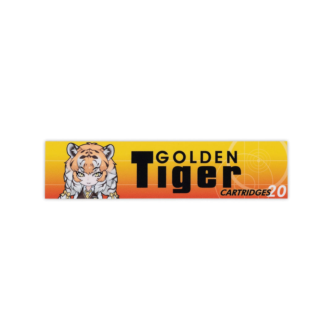 Golden Tiger Logo Vinyl Sticker