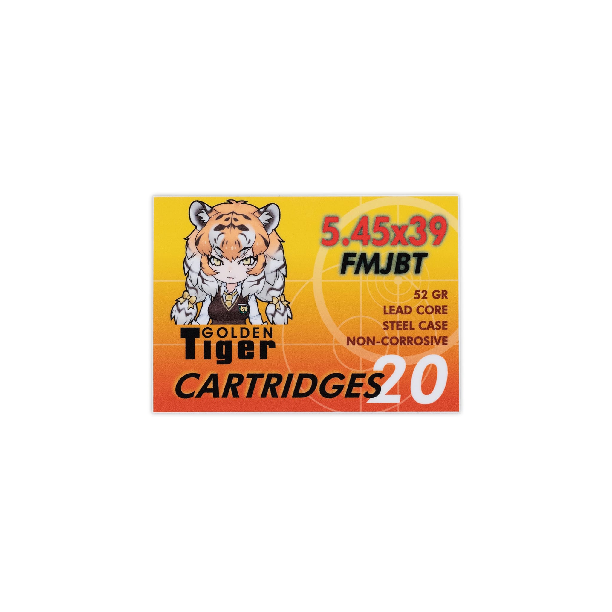 Golden Tiger 5.45x39 Vinyl Sticker