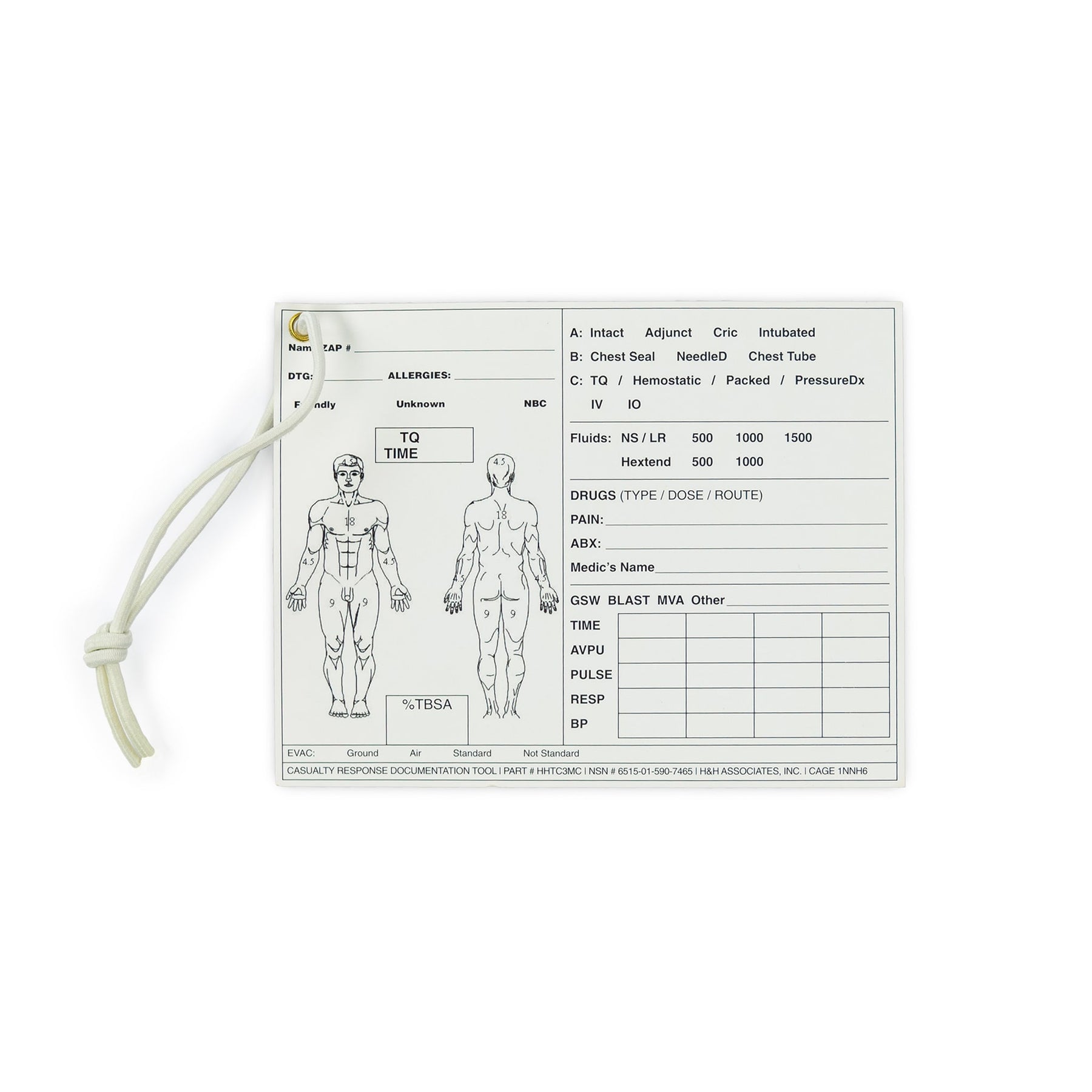 Casualty Card