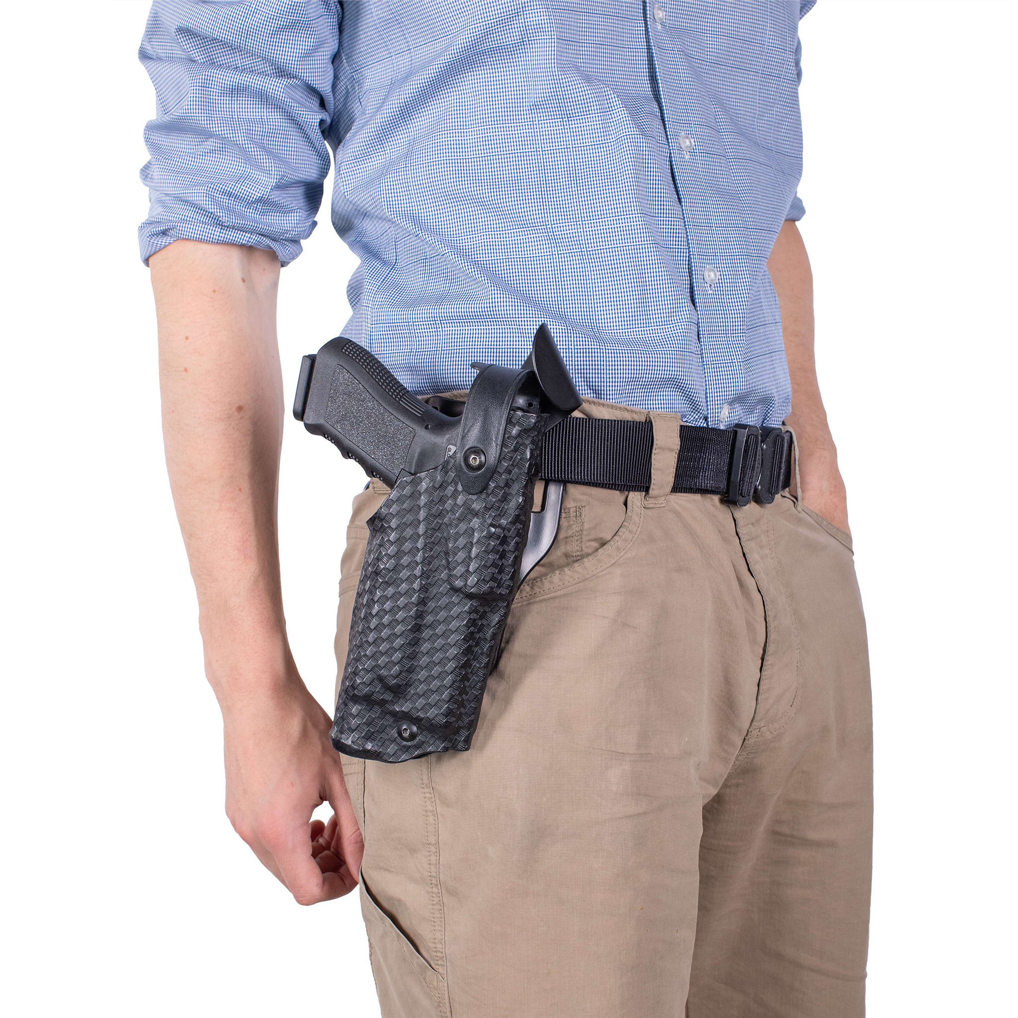 Police Trade-In Glock Safariland ALS/SLS Mid-Ride Duty Holster