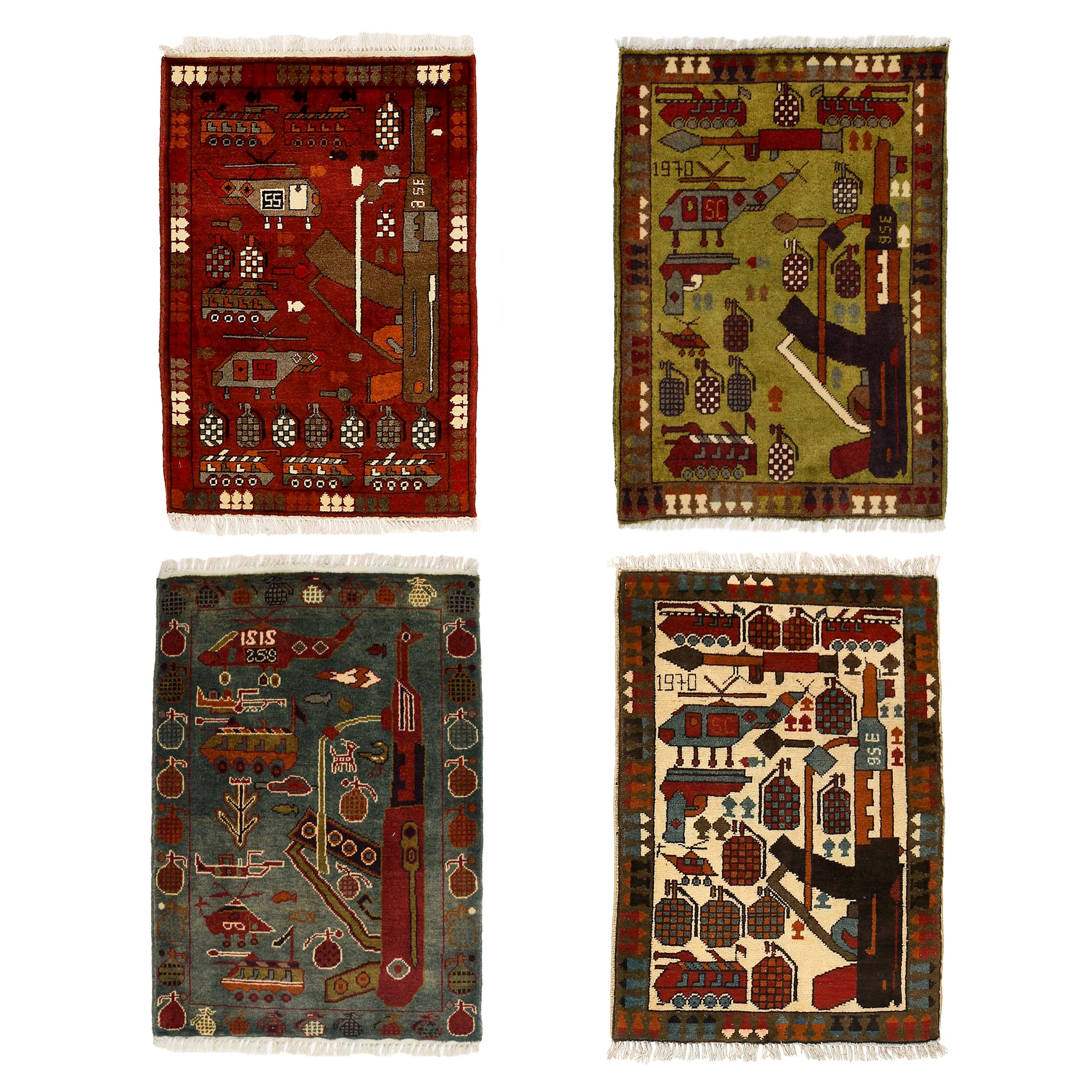 Afghan Arsenal Pattern War Rug