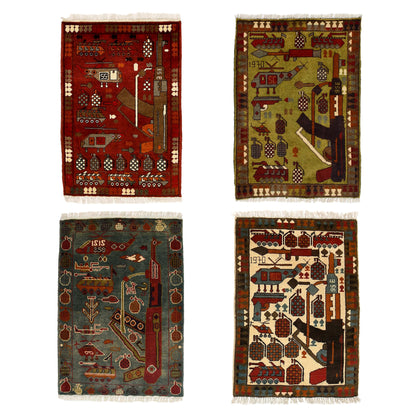 Afghan Arsenal Pattern War Rug