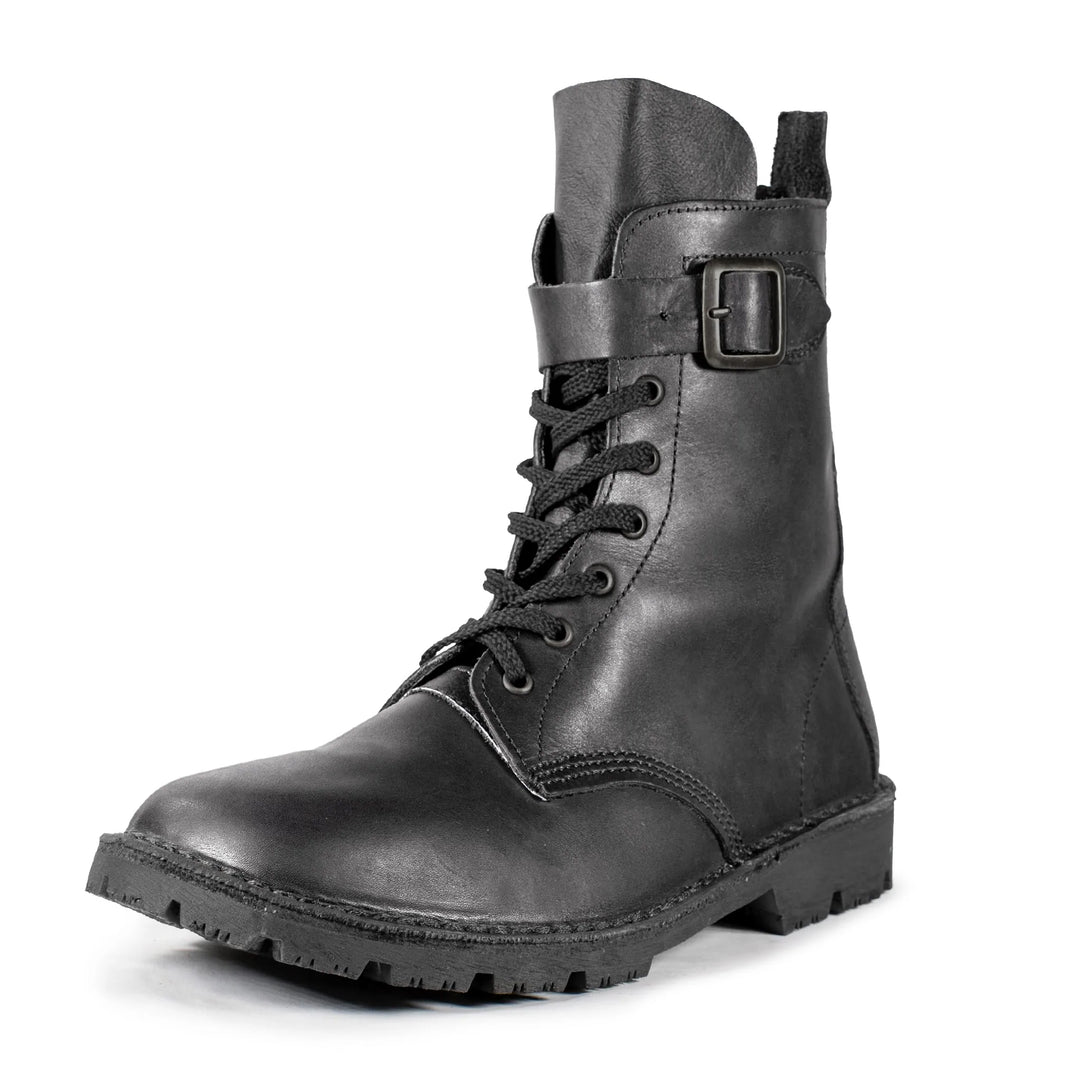 Half Combat Waxi Boot, Black
