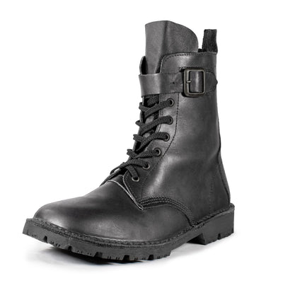 Half Combat Waxi Boot, Black