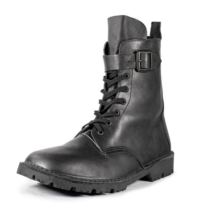 Half Combat Waxi Boot, Black