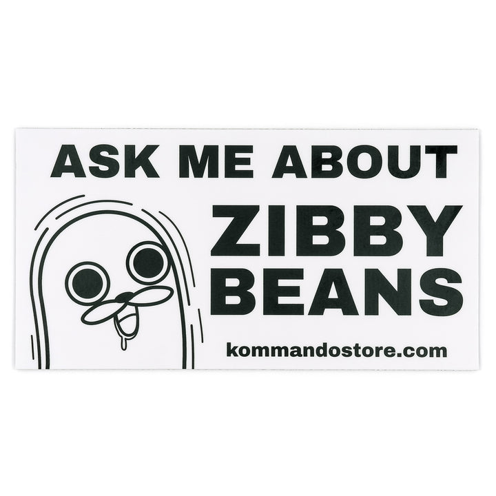 Zibby Beans Vinyl Bumper Sticker